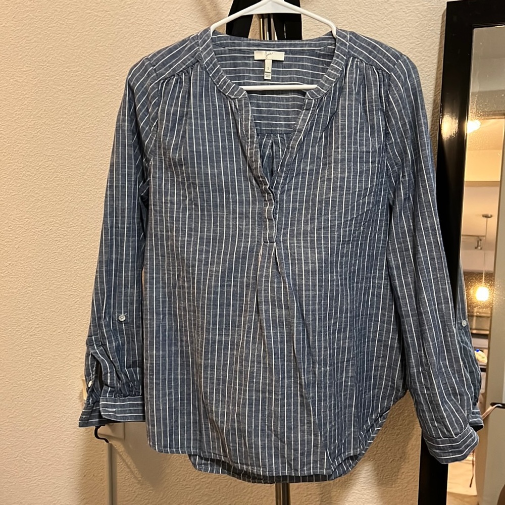 Joie long sleeve cotton top in Size Small
